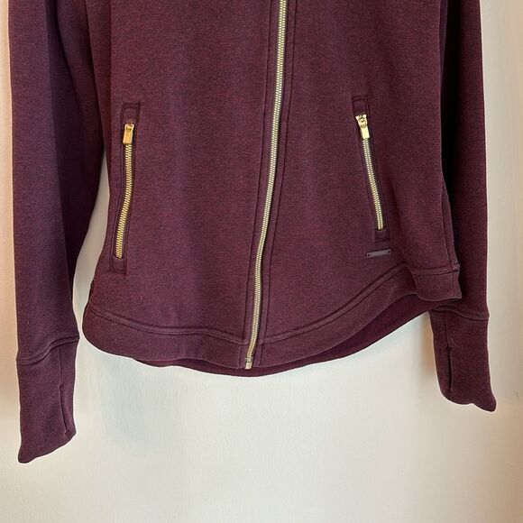 Athleta Women’s Easy Cozy Karma Jacket Cassis SIZE Medium #158372 maroon EUC! - Picture 4 of 12